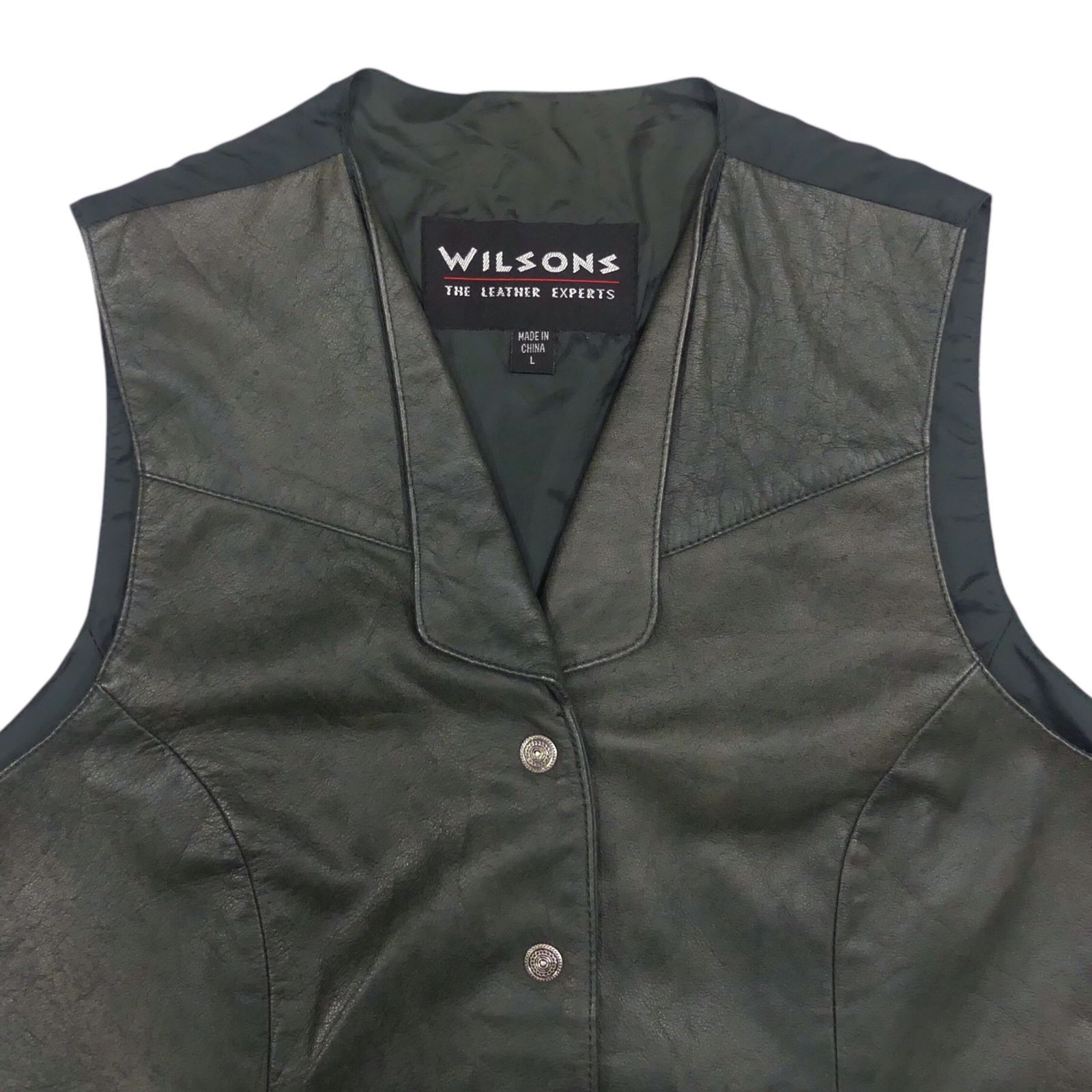 WILSONS ウィルソンズ レザーベスト L バイカー メンズ ライダース