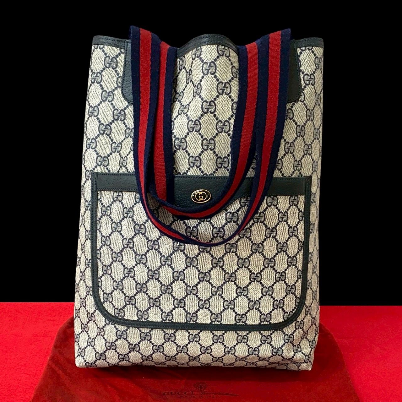 極 美品 GUCCI グッチ オールドグッチ ヴィンテージ シェリーライン GG