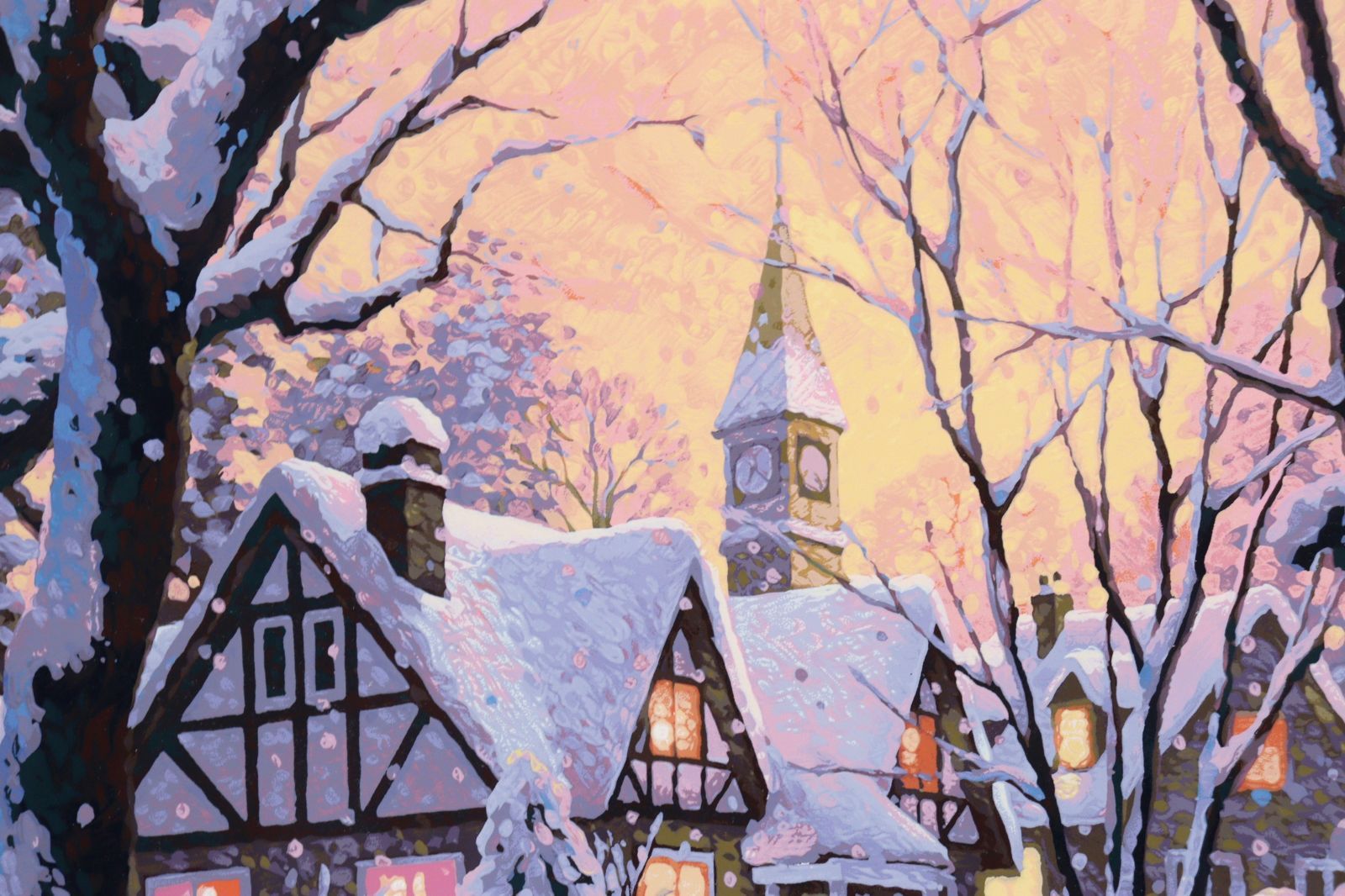 笹倉鉄平 「パープルスノー」 シルクスクリーン AP 63/70 直筆サイン