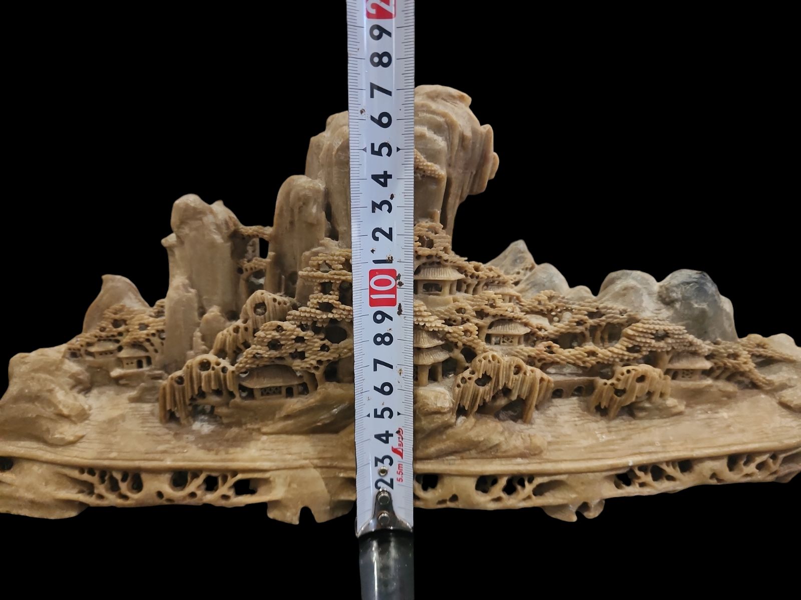 中国美術 置物 寿山石 オブジェ 中国古玩 彫刻 石彫刻 山水 盆石 鑑賞