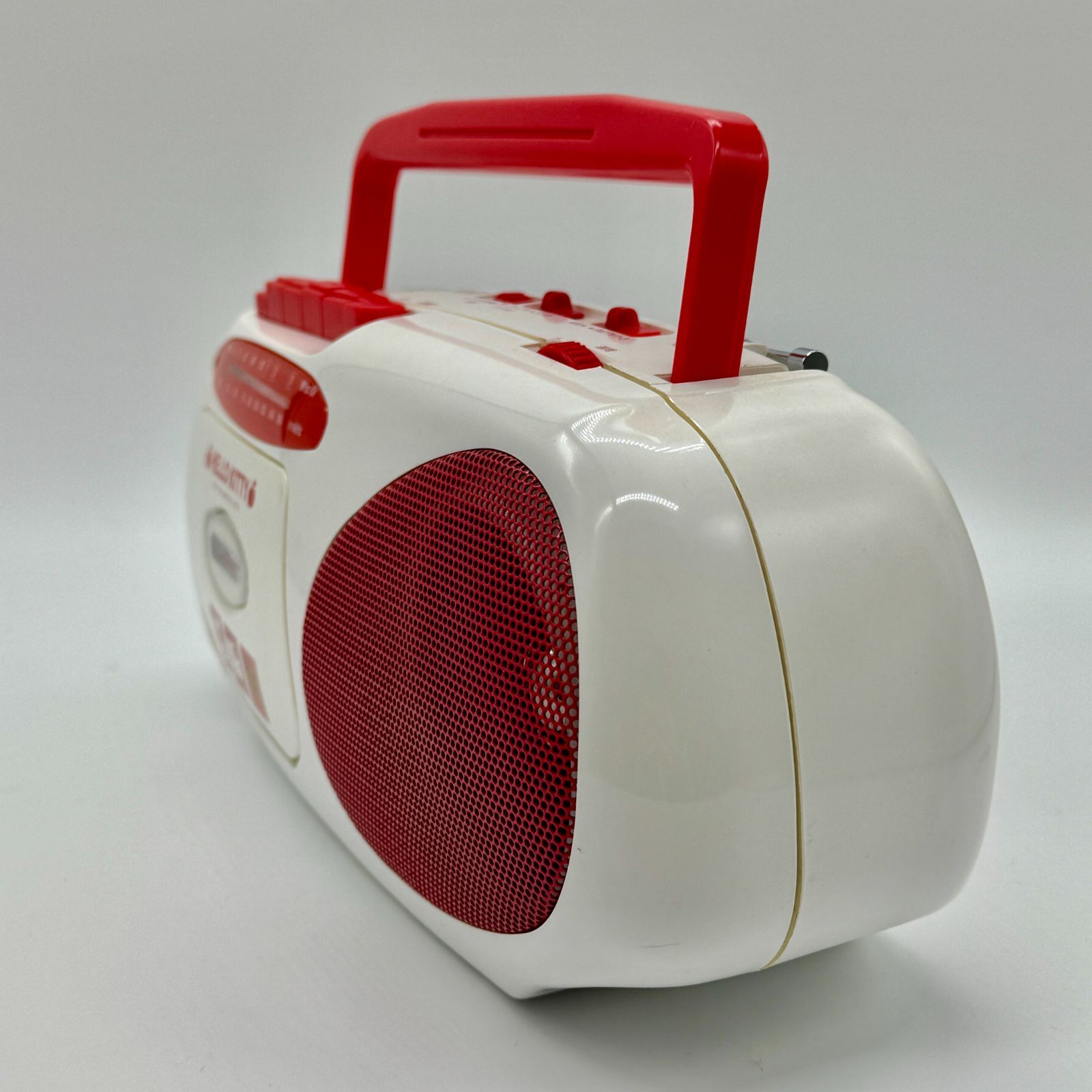 希少品】ハローキティ モノラル ラジオカセットレコーダー RM-190KT（W