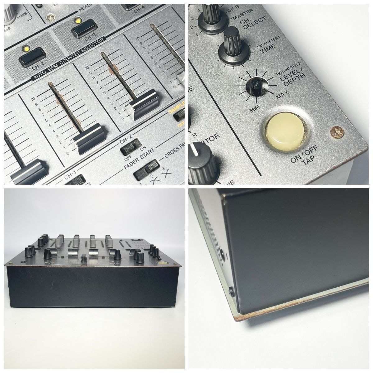 ジャンク品】Pioneer パイオニア DJM-600 4ch DJミキサー○R706236