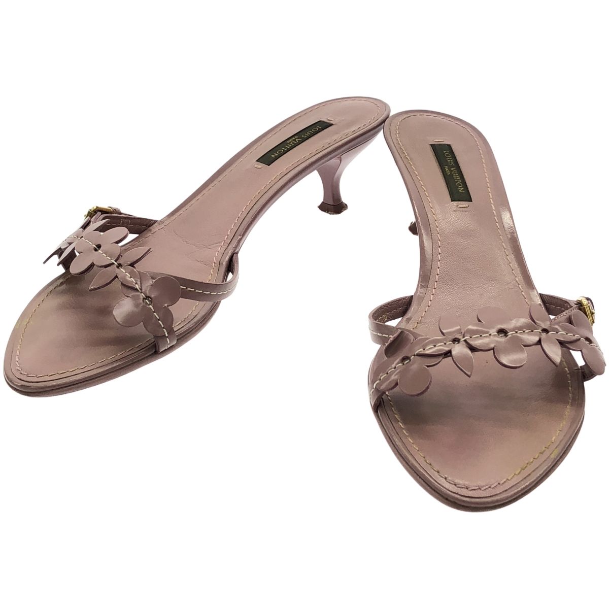 LOUIS VUITTON ルイヴィトン モフグラムフラワーストラップ ミュール