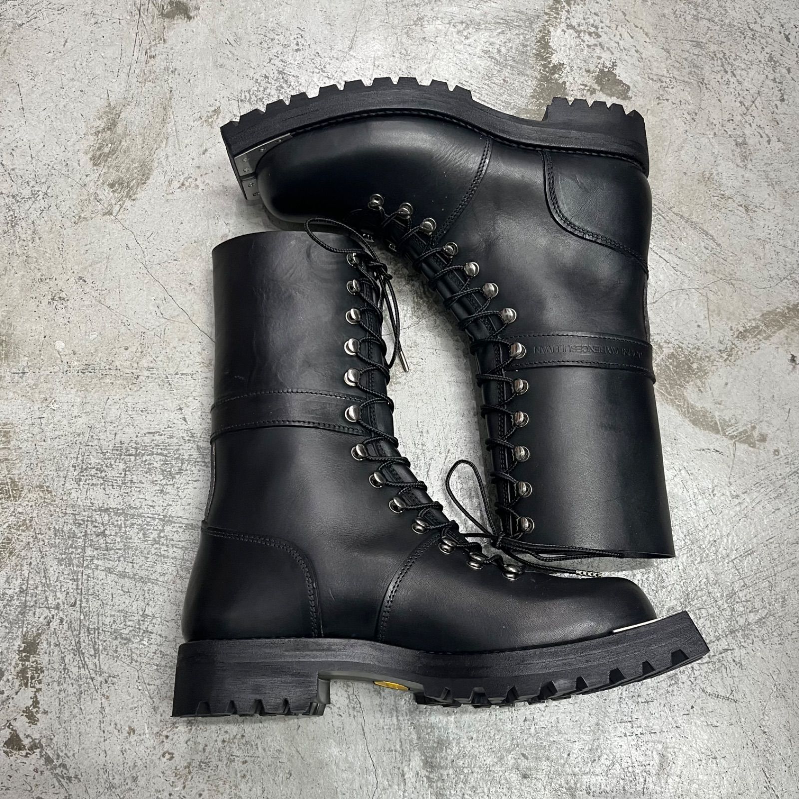 参考上代154000円 未使用品 JOHNLAWRENCESULLIVAN COMBAT BOOTS レザー