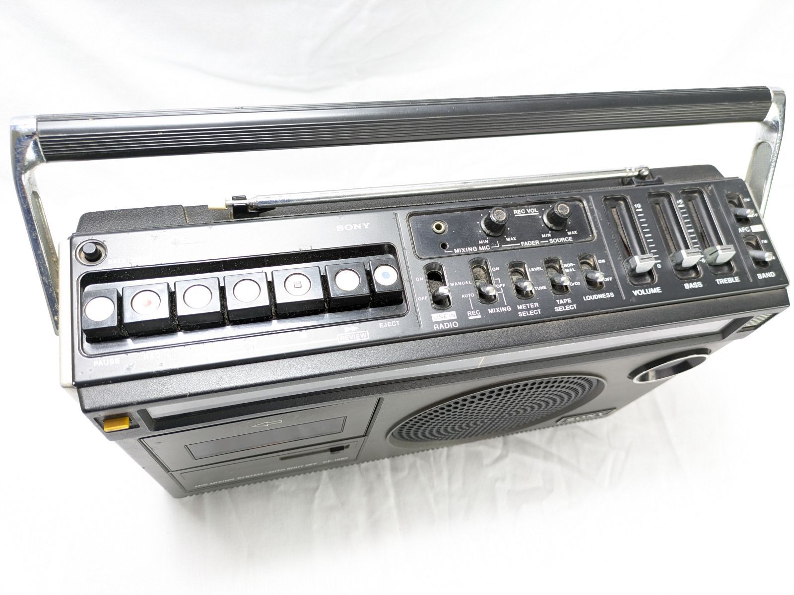 バナナ】ジャンク品 SONY/ソニー FM/AMモノラルラジカセ CF-1980 本体