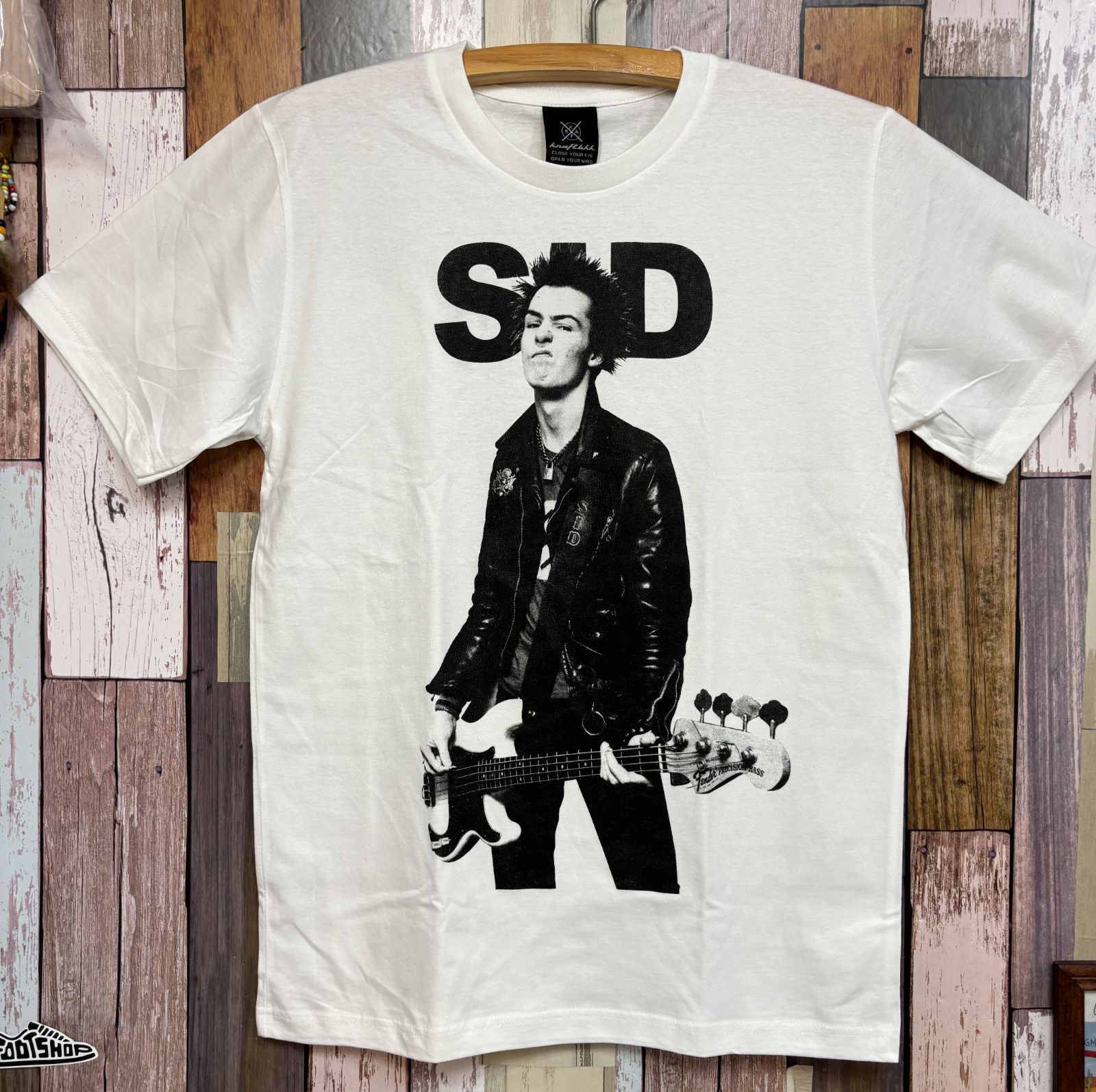 白☆新品シドヴィシャス☆SID【セックス・ピストルズ】バンドTシャツ