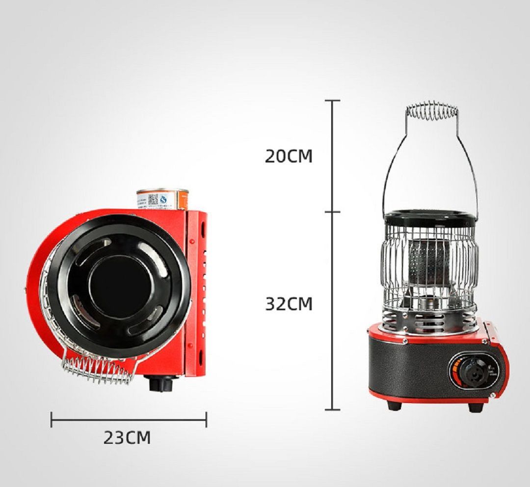 カセットガスストーブ ガスヒーター キャンプ デカ暖 1台3役 電源不要