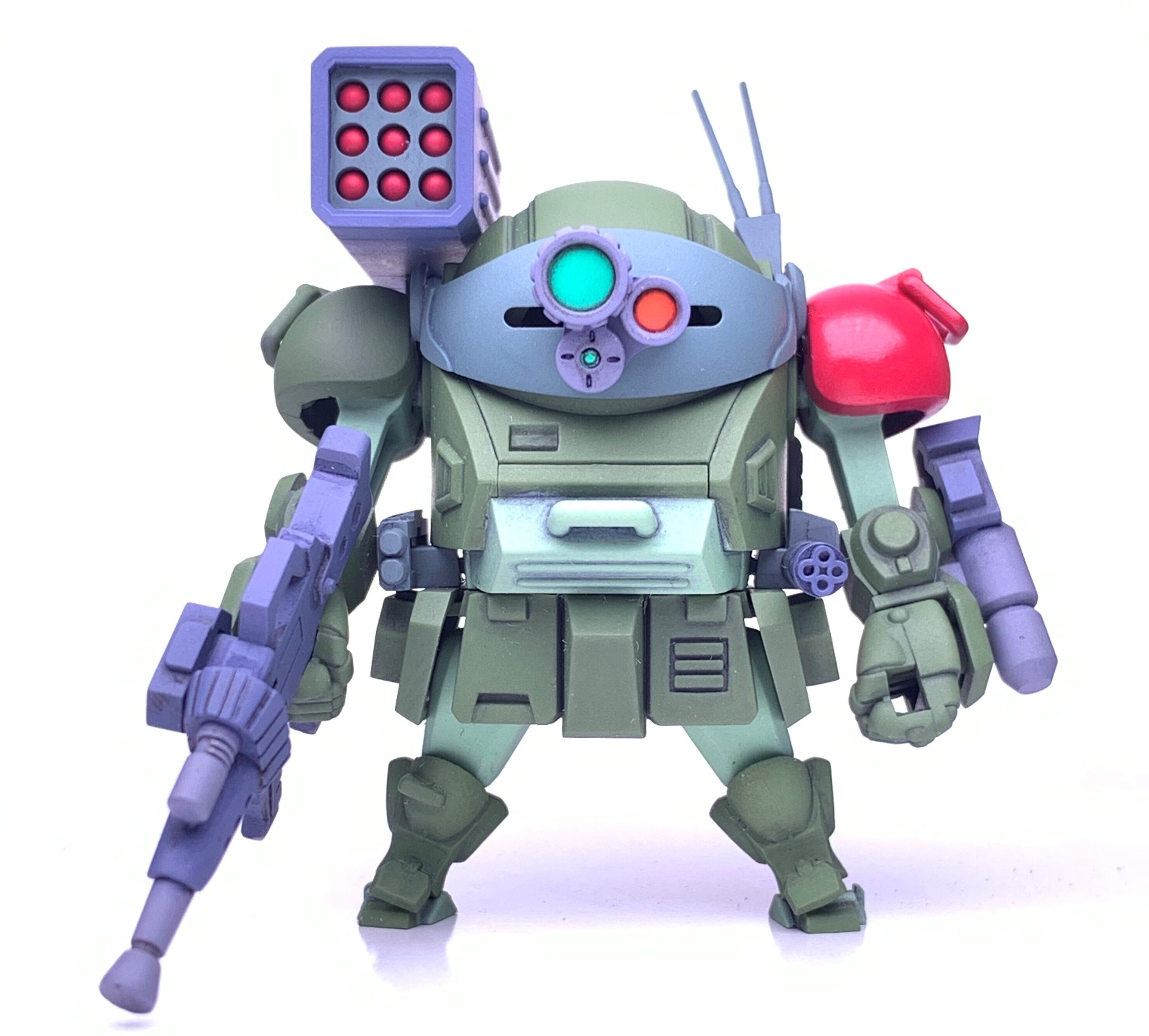 チョイプラ「スコープドッグ レッドショルダーカスタム」の塗装完成