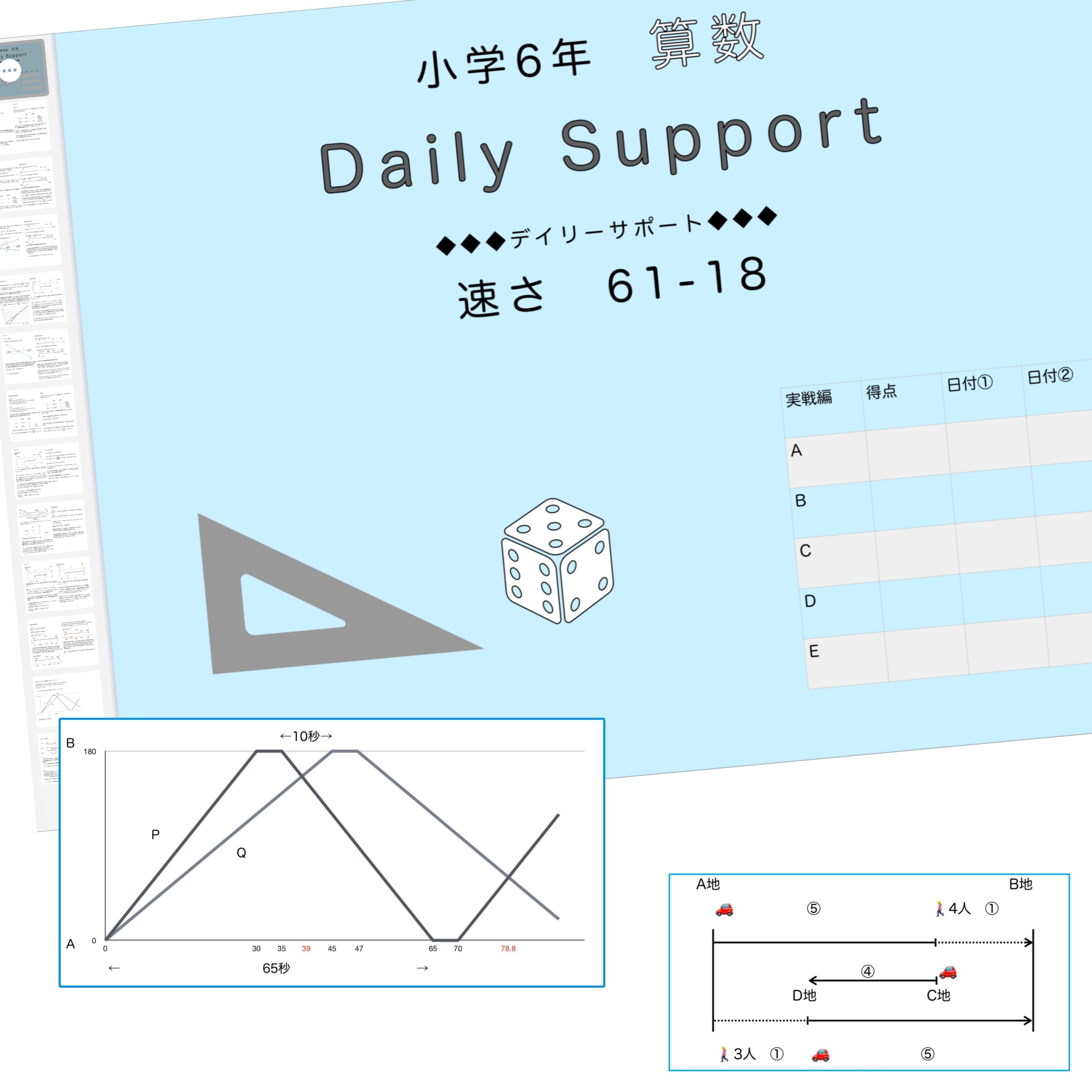 算数6年サピックス デイリーサポート解説［61-18 速さ］｜SAPIX攻略