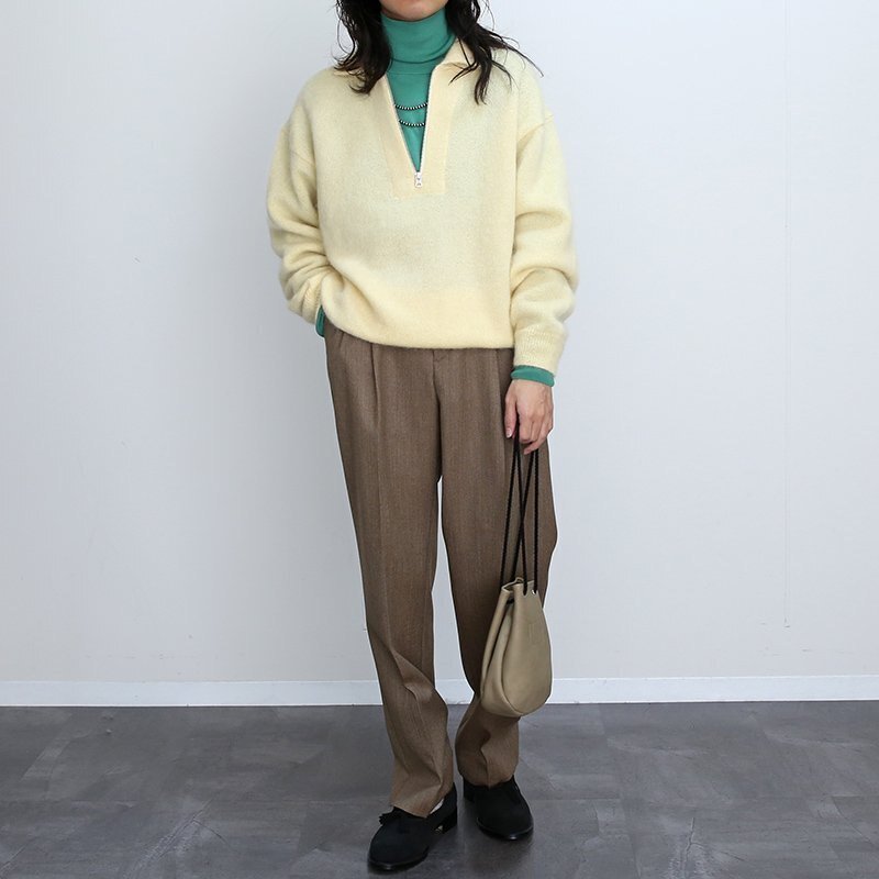 2023 A/W】【MEIAS メイアス】SUPER KID MOHAIR ZIP PULL OVER｜THIRTY