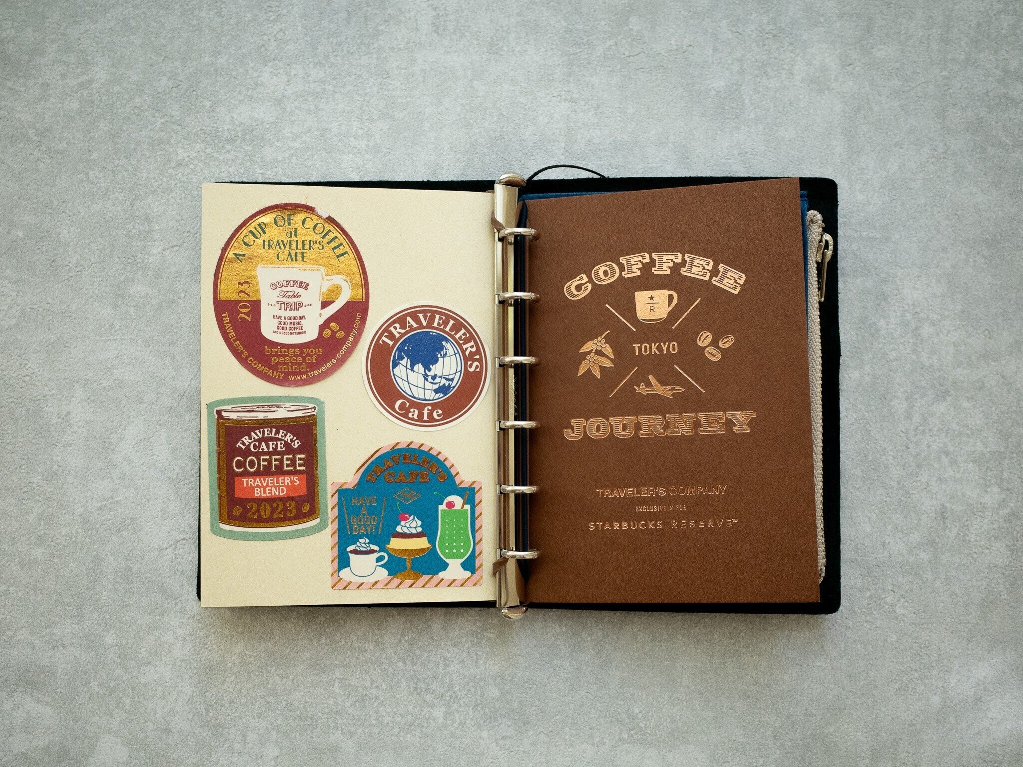 トラベラーズノート、再び穴を開けずにシステム手帳化。｜rhinote