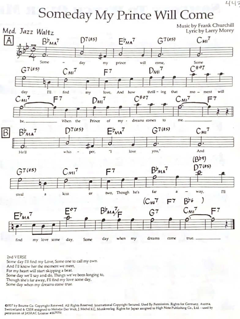 Someday My Prince Will Come (課題曲)｜霧生ナブ子／ Nabuko Kiryu