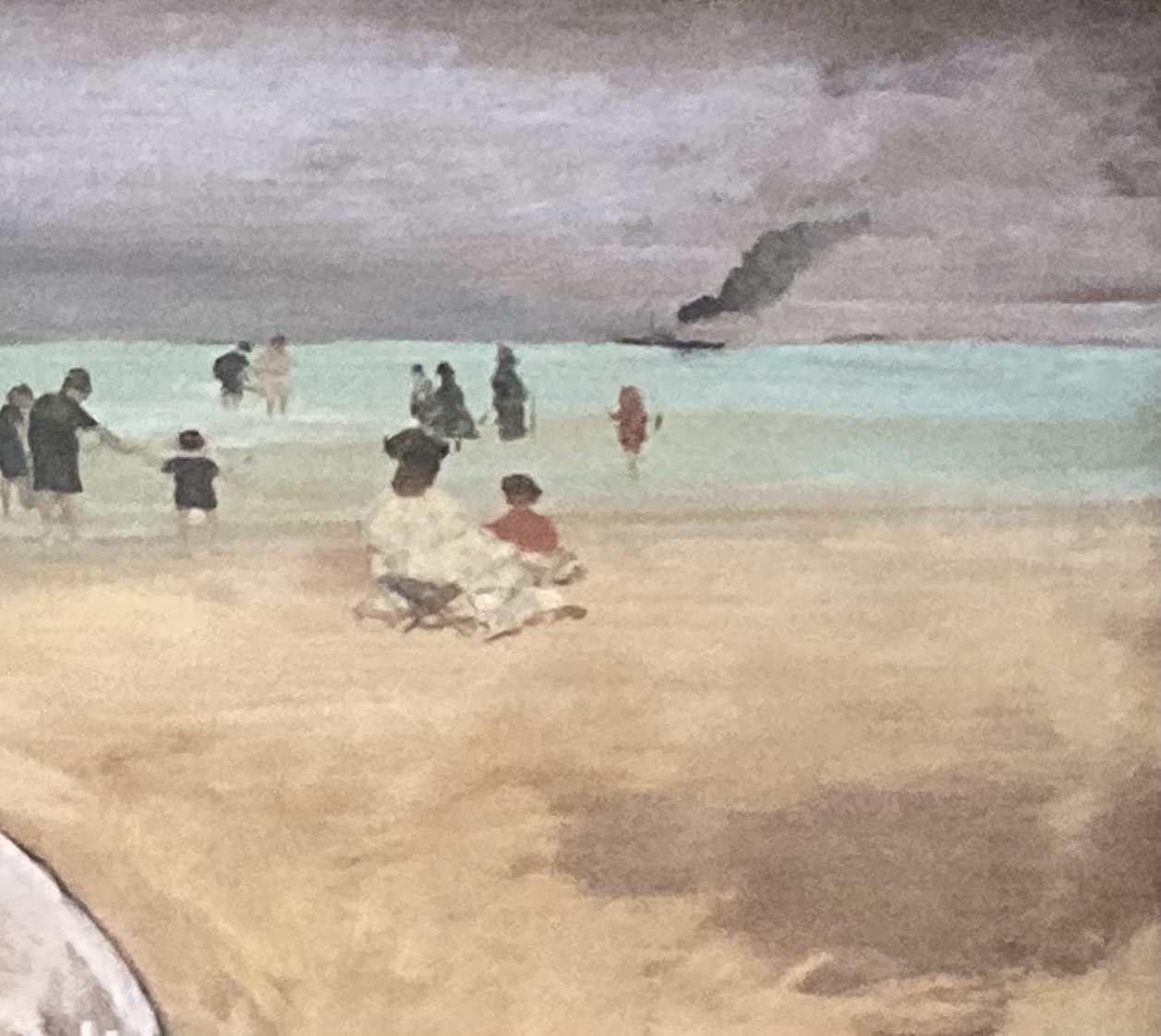 子供のためのオルセー美術館(135)泳ぎ終わったあとに/ドガ・夏の海