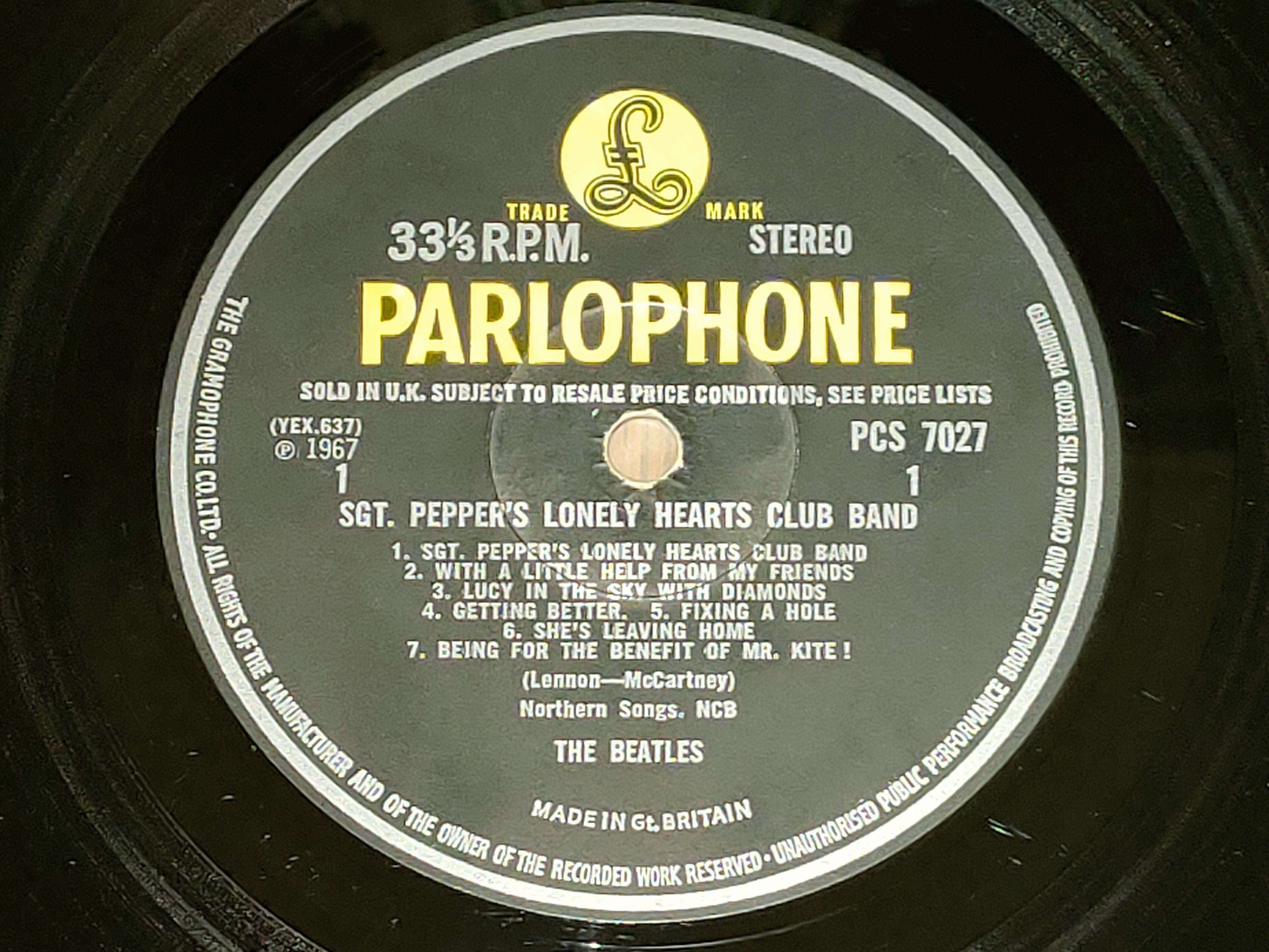 Sgt. Pepper's Lonely Hearts Club Band】(1967) Beatles アナログ