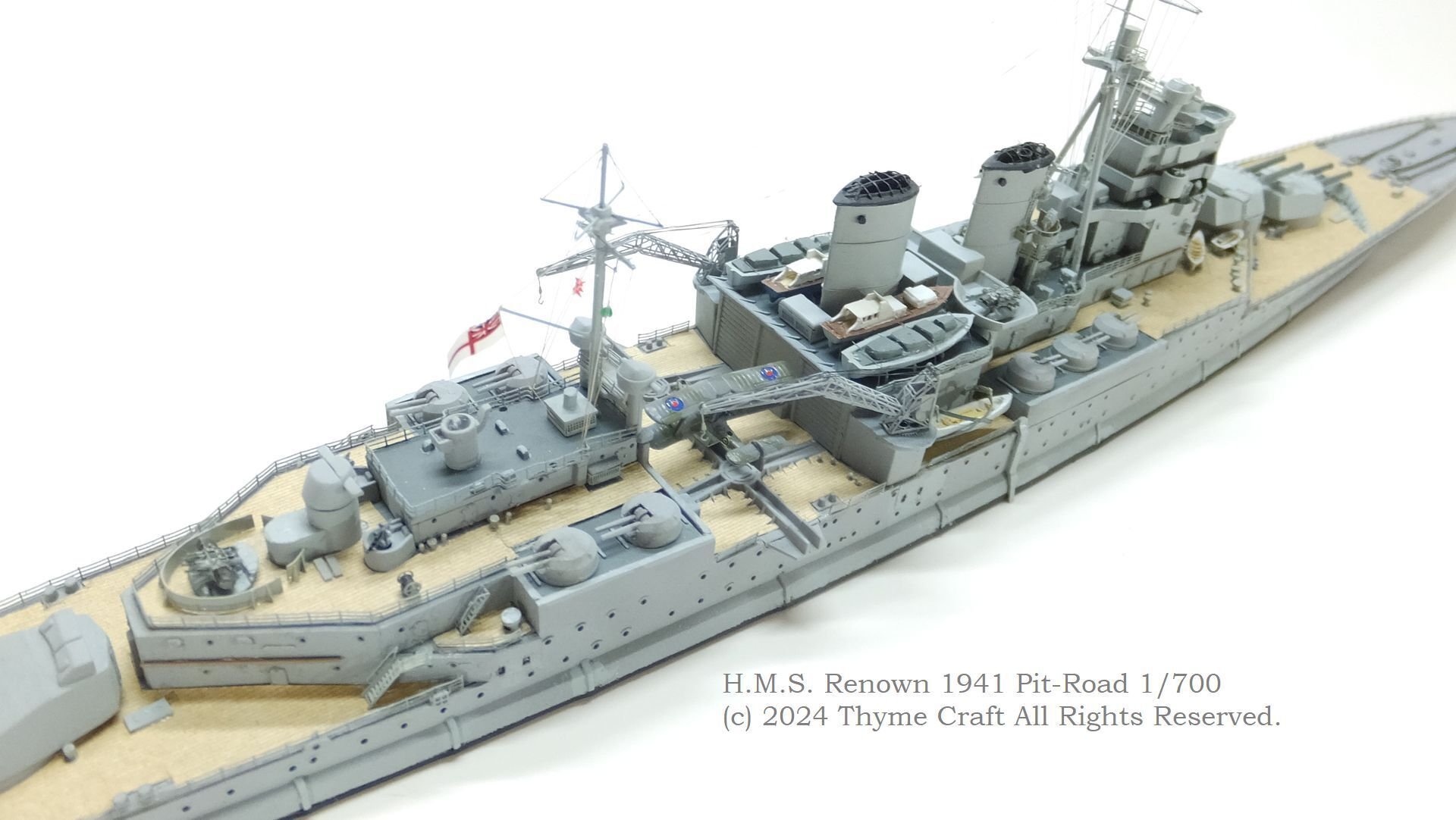 HMS Renown 1941 英国海軍巡洋戦艦レナウン (Pit-Road 1/700 waterline