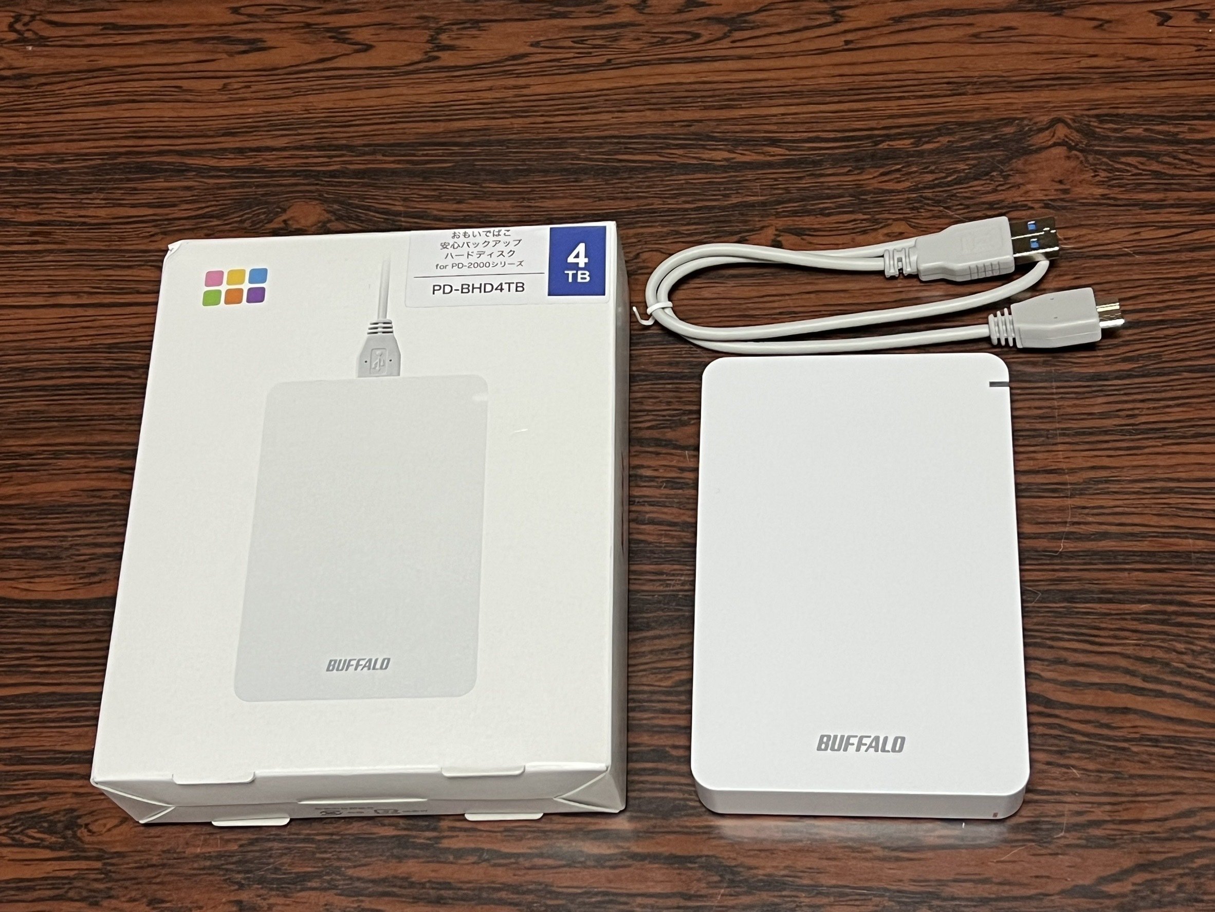 画像・動画保存】バッファロー おもいでばこ PD-2000-XL レビュー：4TB