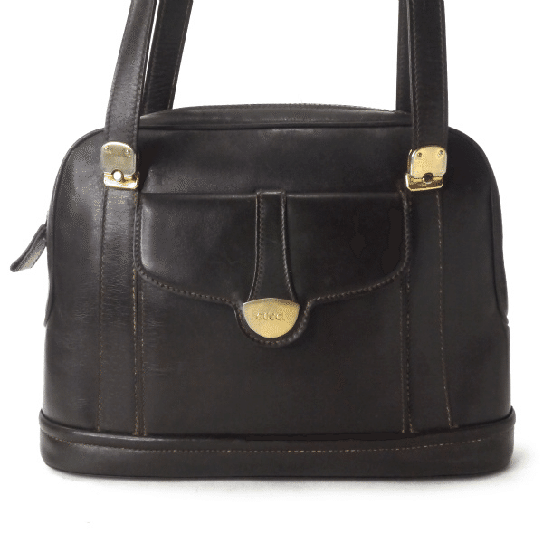 OLD Gucci 70sレア！逆三角プレート ボストンショルダー – Vintage