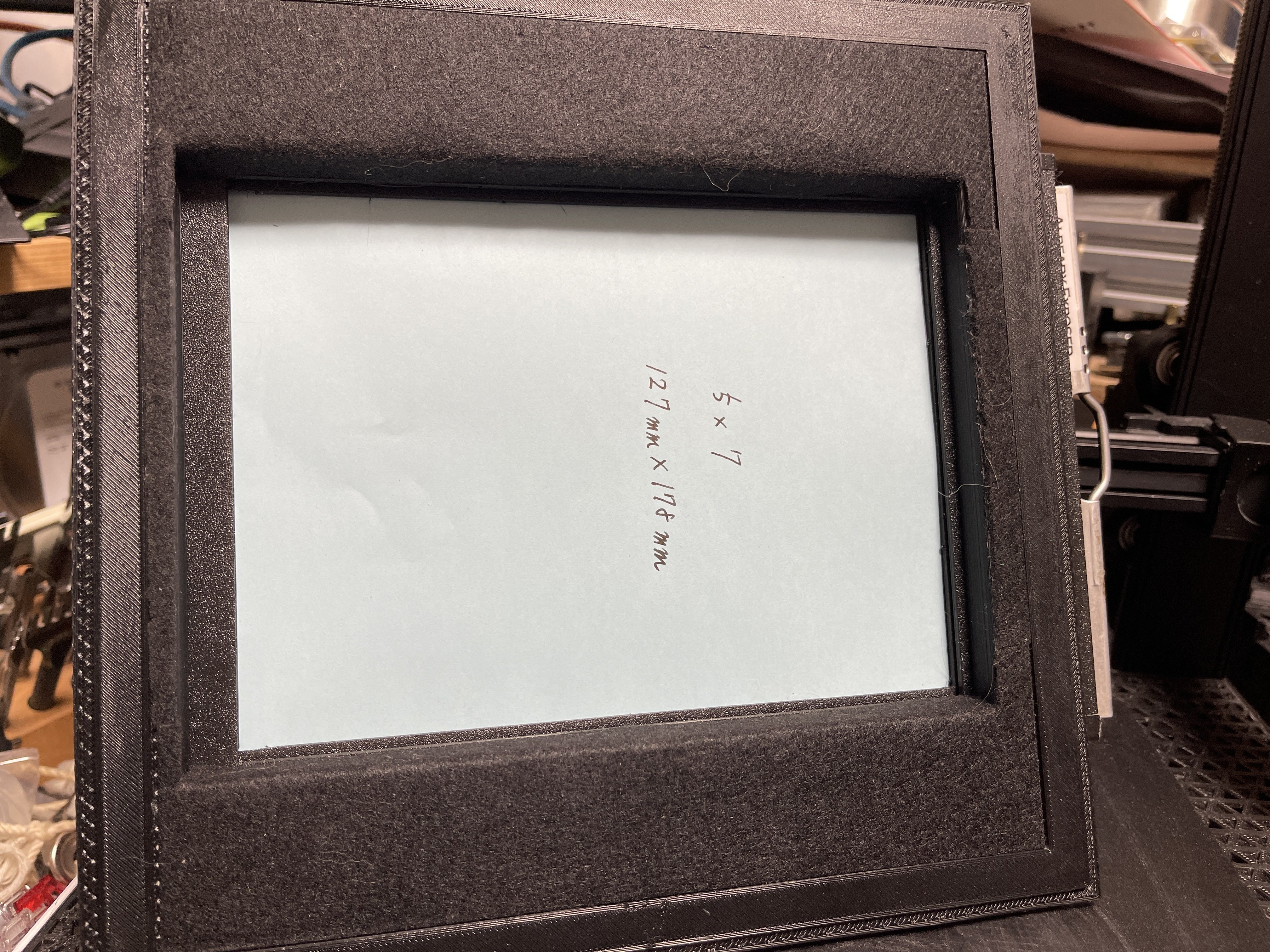 5x7シートフィルムホルダーが欲しい 試作品β版Ver.1｜怪力熊男