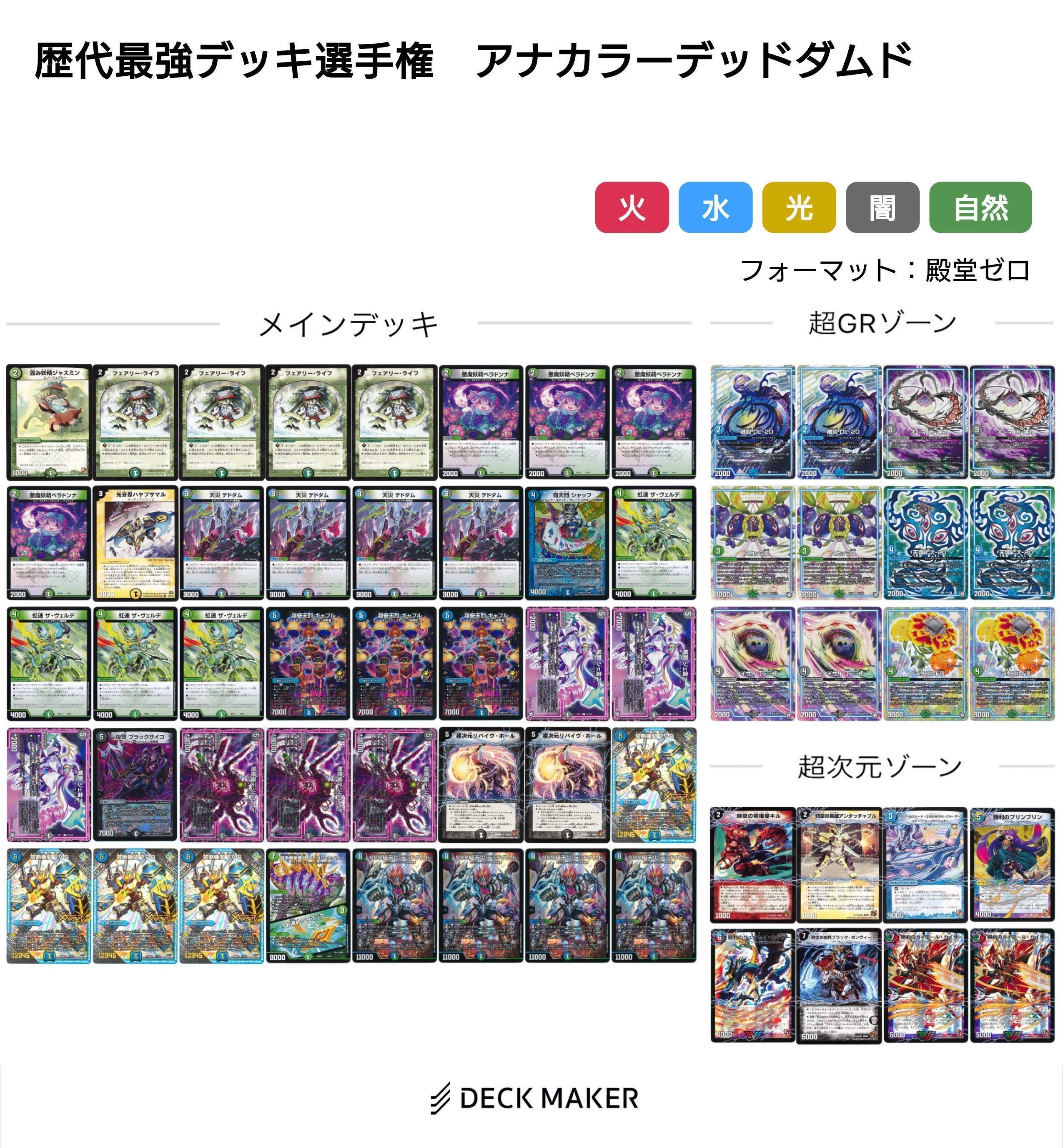 アナカラーデッドダムド【デュエマ歴代最強デッキ⑳】｜れもん