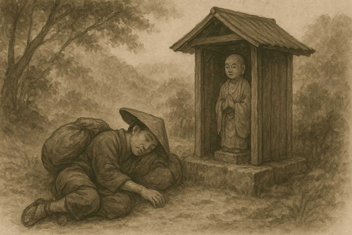 怪談】しばられ地蔵〜盗人の罪を見逃したお地蔵さんが縛られて…｜みずあめ