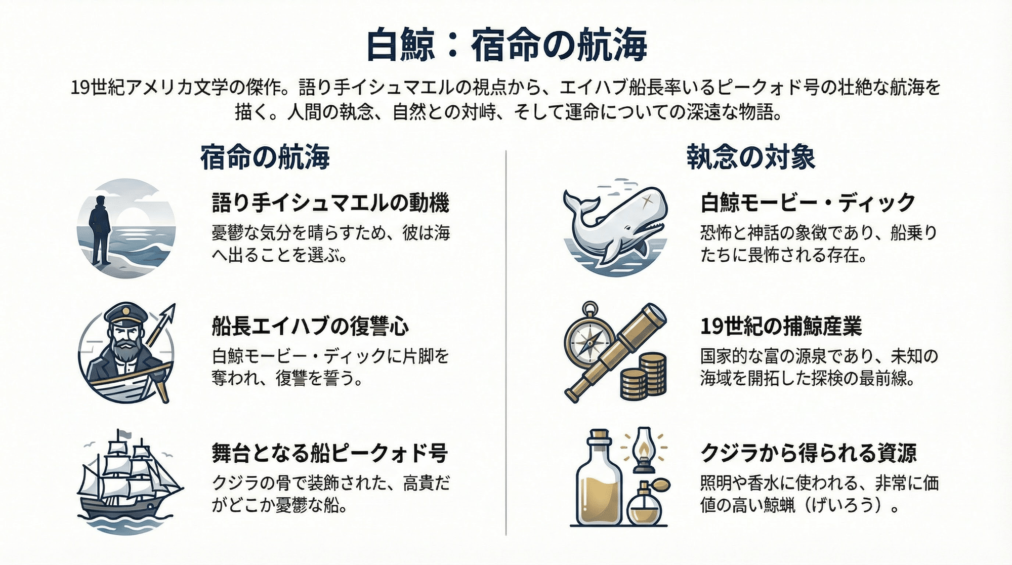 白鯨』から学べる、誰も予想しなかった5つの意外な真実｜本好きの部屋