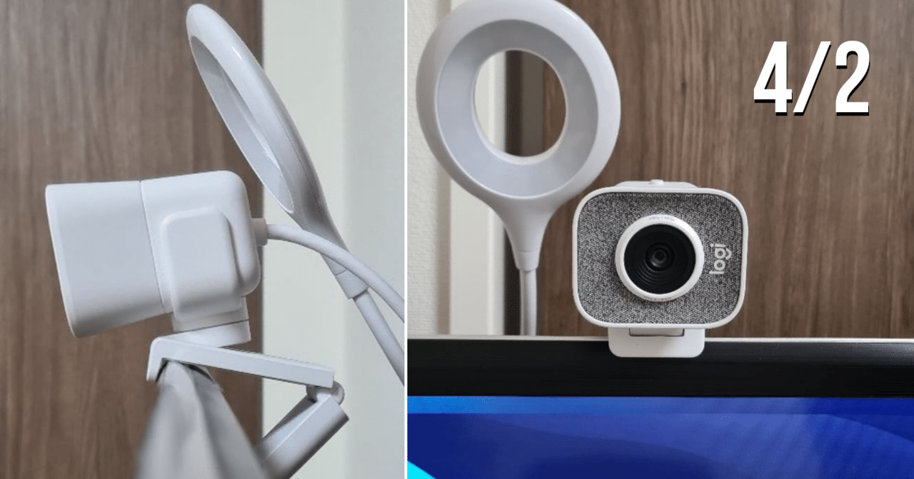 ロジクール StreamCam C980①】意外と自由に設置できて色々試してい