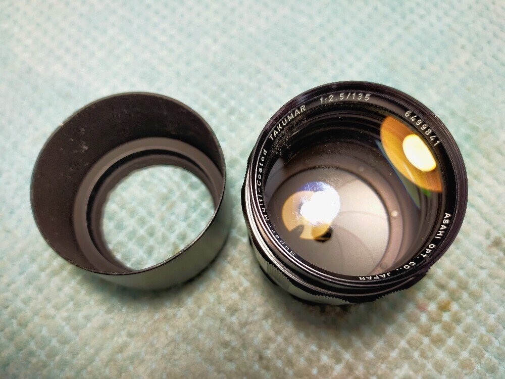 Pentax Super-Multi-Coated Takumar 135mm F/2.5 6枚玉の分解
