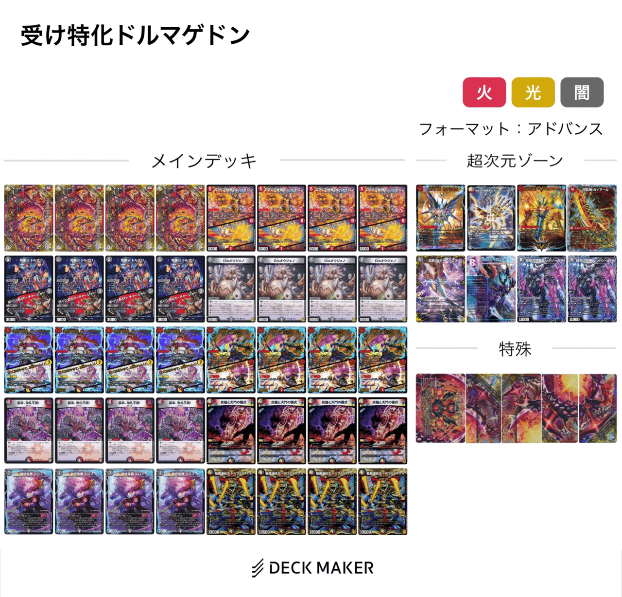 デイガドルマゲドン 構築デッキ スリーブ付き レッドゾーンX