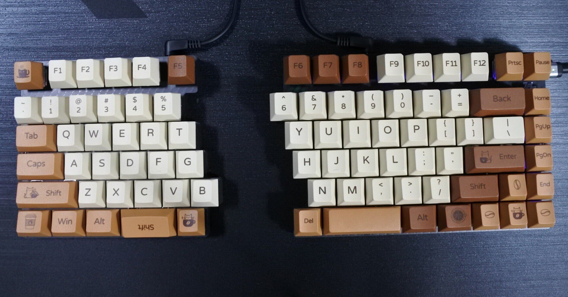 左右分離型のキーボード（7sPlus）を作った｜はむす太