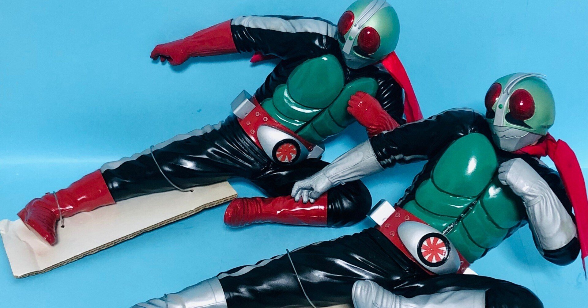 完売】ダブルライダーキーック！『仮面ライダー ビッグサイズソフビ