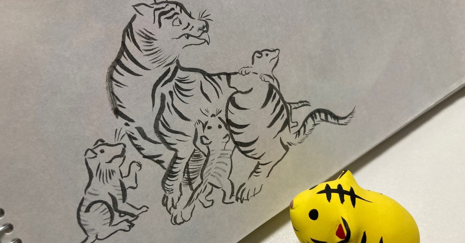 日本の虎の絵〜時代順においかけてみた〜(前編)｜水虎