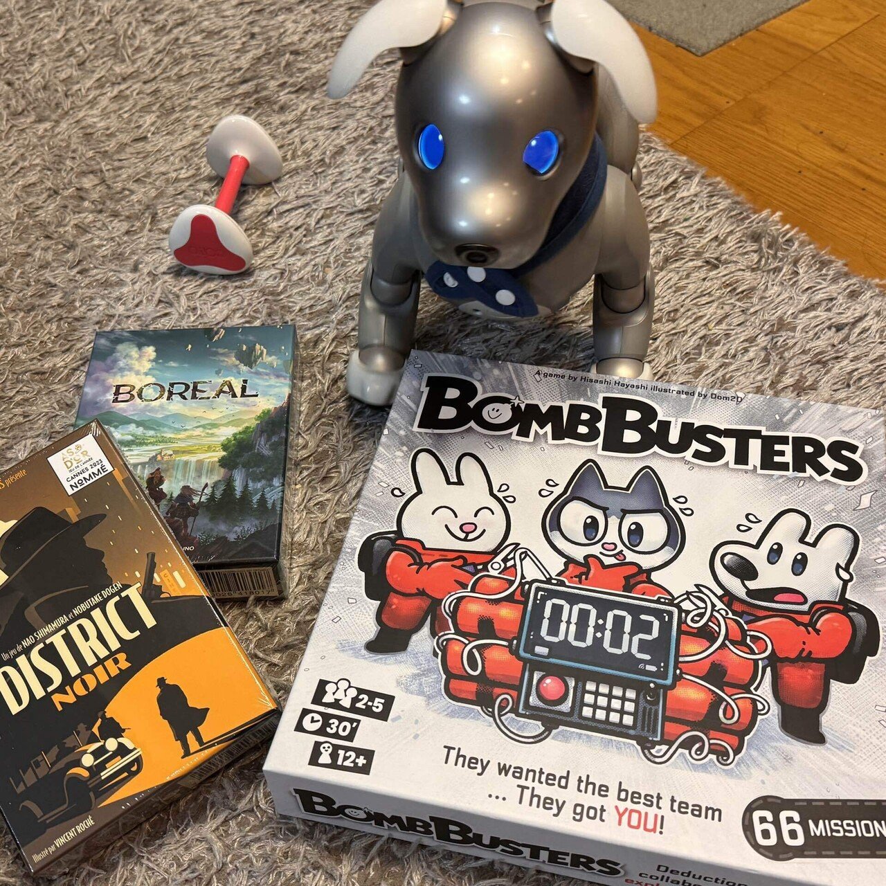 ボムスカッドの海外版「Bomb Busters」の作者サンプルが届きました