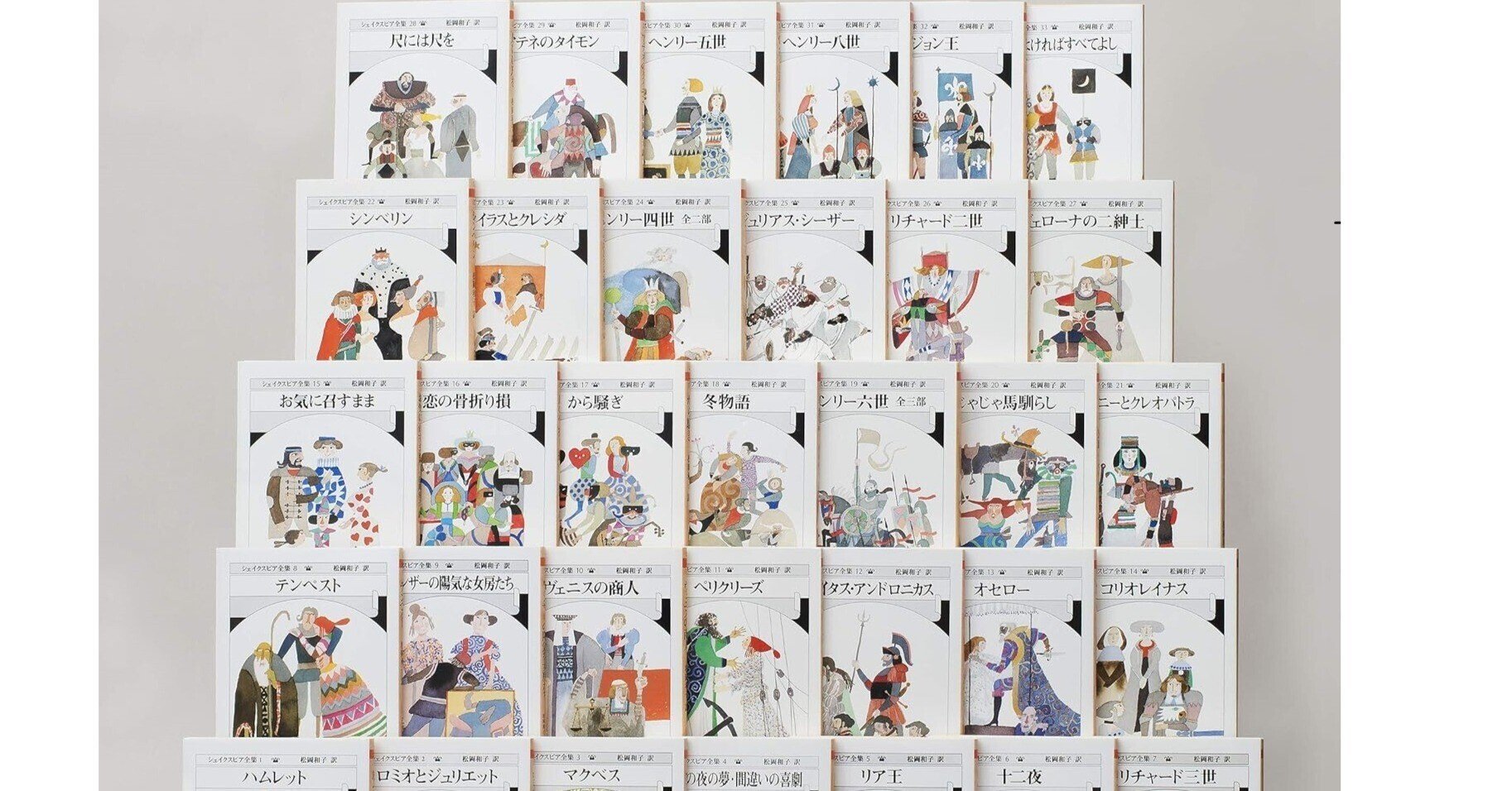 シェイクスピア全集（松岡和子訳）：⑯恋の骨折り損／⑰から騒ぎ／⑱冬