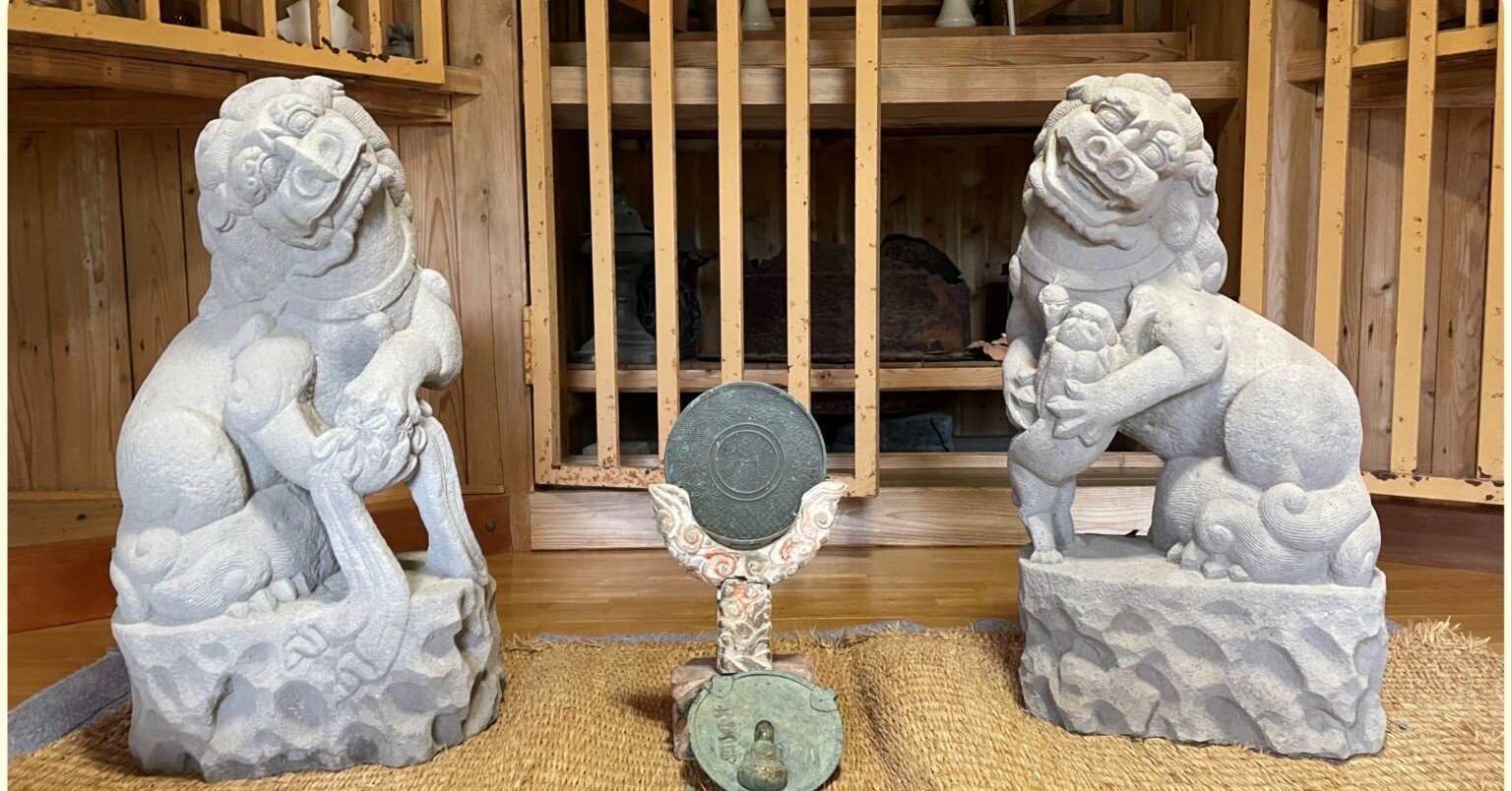 長門市 三隅町の狛犬｜藤井克浩