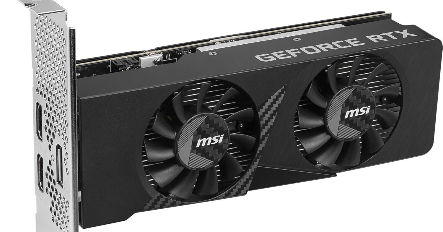 MSI GeForce RTX 3050 LP E 6G OC】補助電源不要・ロープロファイル