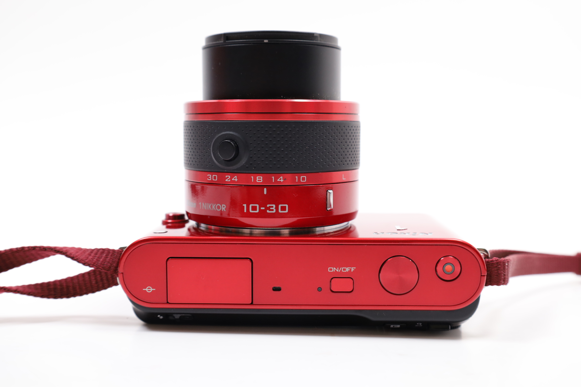 Nikon 1 J1 10.1MP 1080p Mirrorless Digital Camera - Red