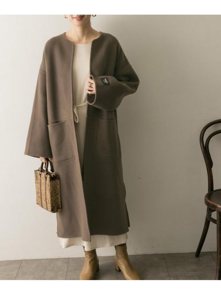 URBAN RESEARCH(アーバンリサーチ)の「ストール付きノーカラーリバー