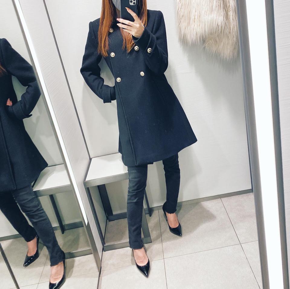 rinrin___3 / ZARA(ザラ)の「ウール混紡ダブルブレスト仕様コート」を