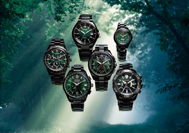 シチズンの5ブランド横断の「LIGHT in BLACK」2022 GREEN EDITION が