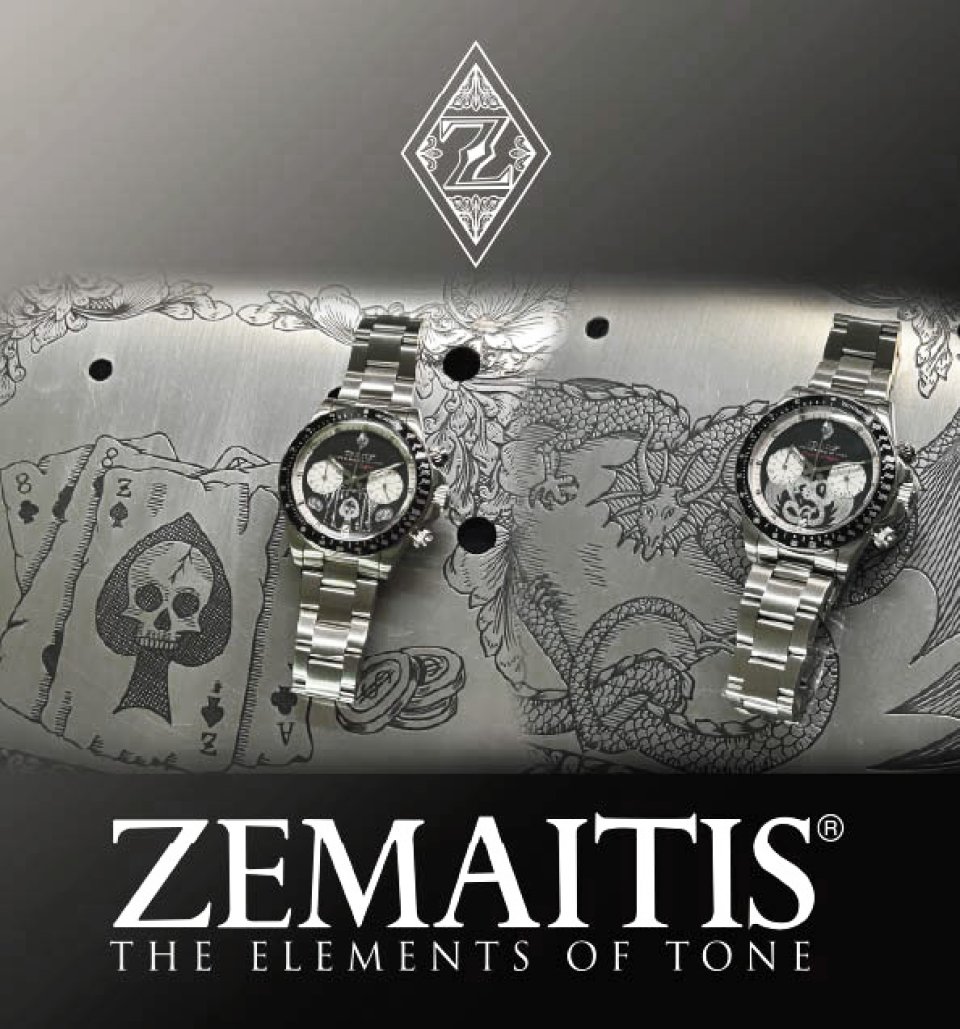ゼマイティス・ギターのデザインをイメージした限定ウォッチ・第4弾