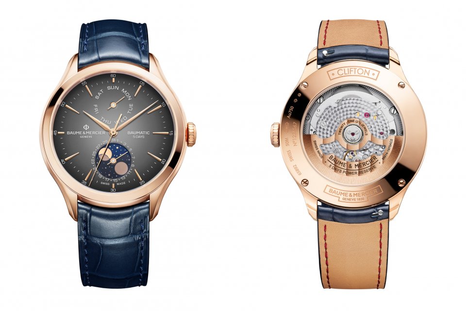 ボーム&メルシエ「クリフトン ボーマティック デイデイト ムーン