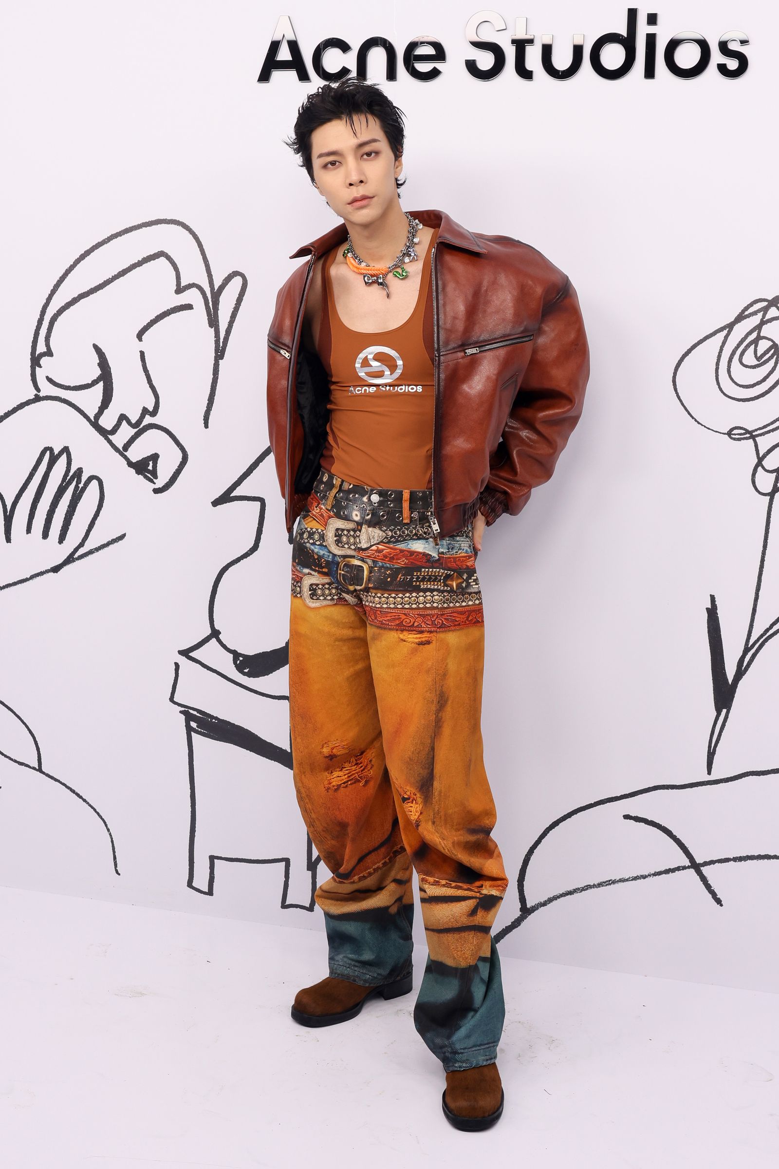 NCT 127's Johnny Suh Wore Trompe-l'oeil Jeans to the Acne Studios