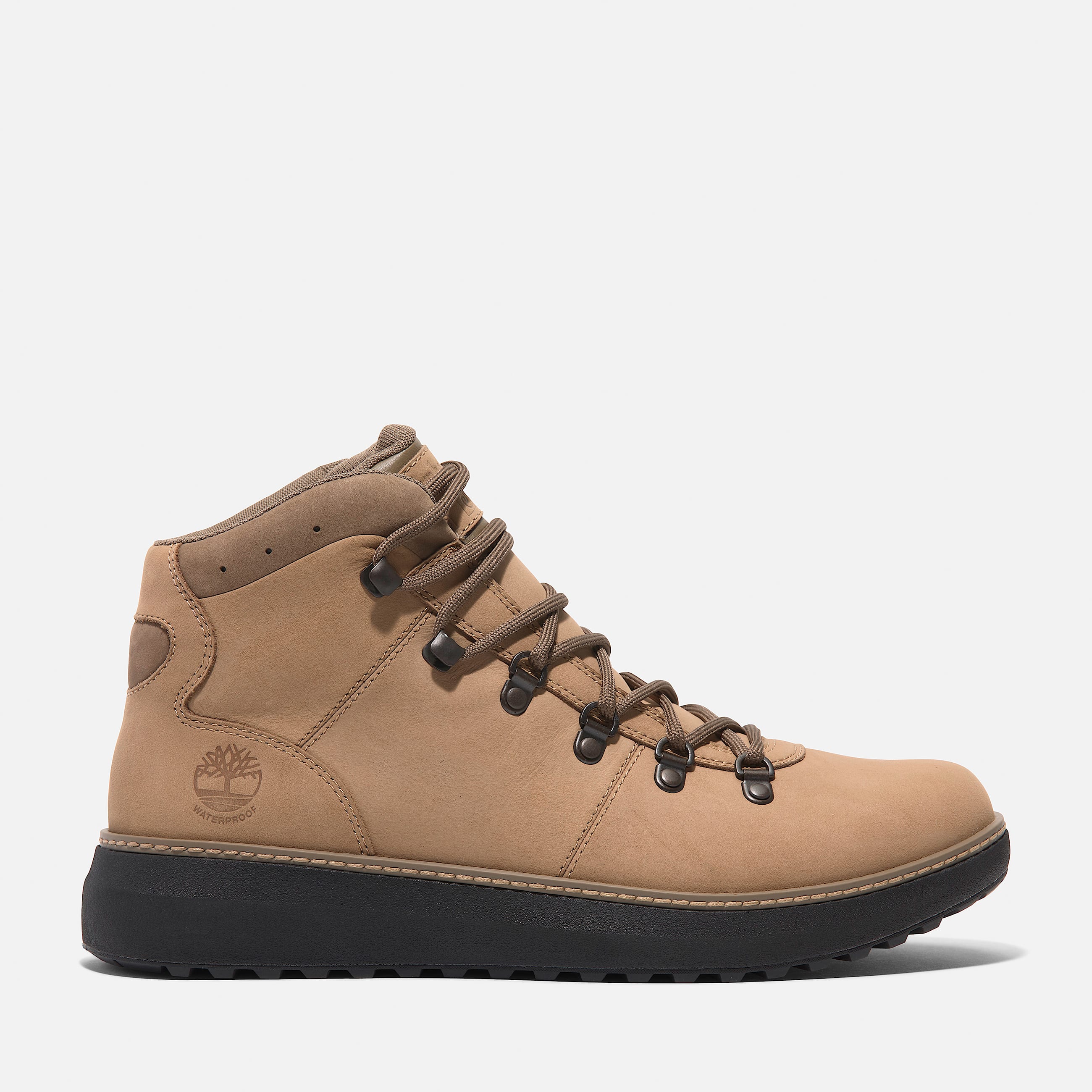 Men's Hudson Road Mid Waterproof Boot - Beige Nubuck | Timberland US