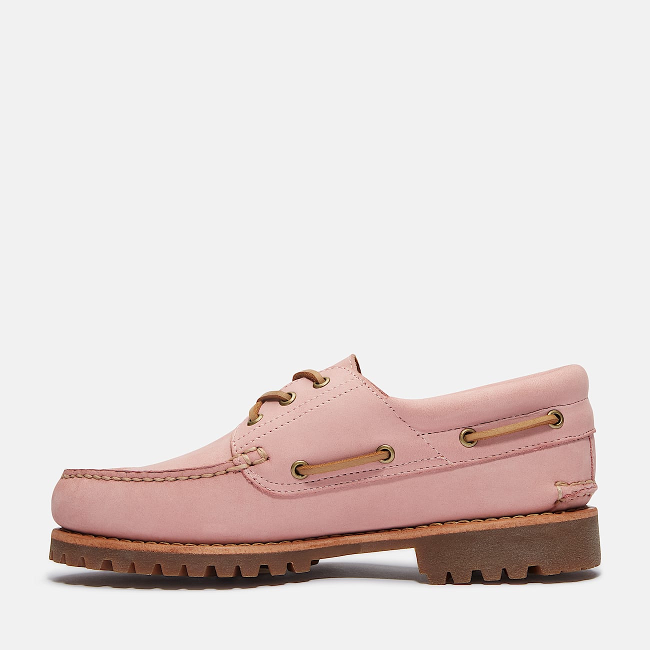 Timberland® Authentic 3-Eye Lug Handsewn Boat Shoe in Pink