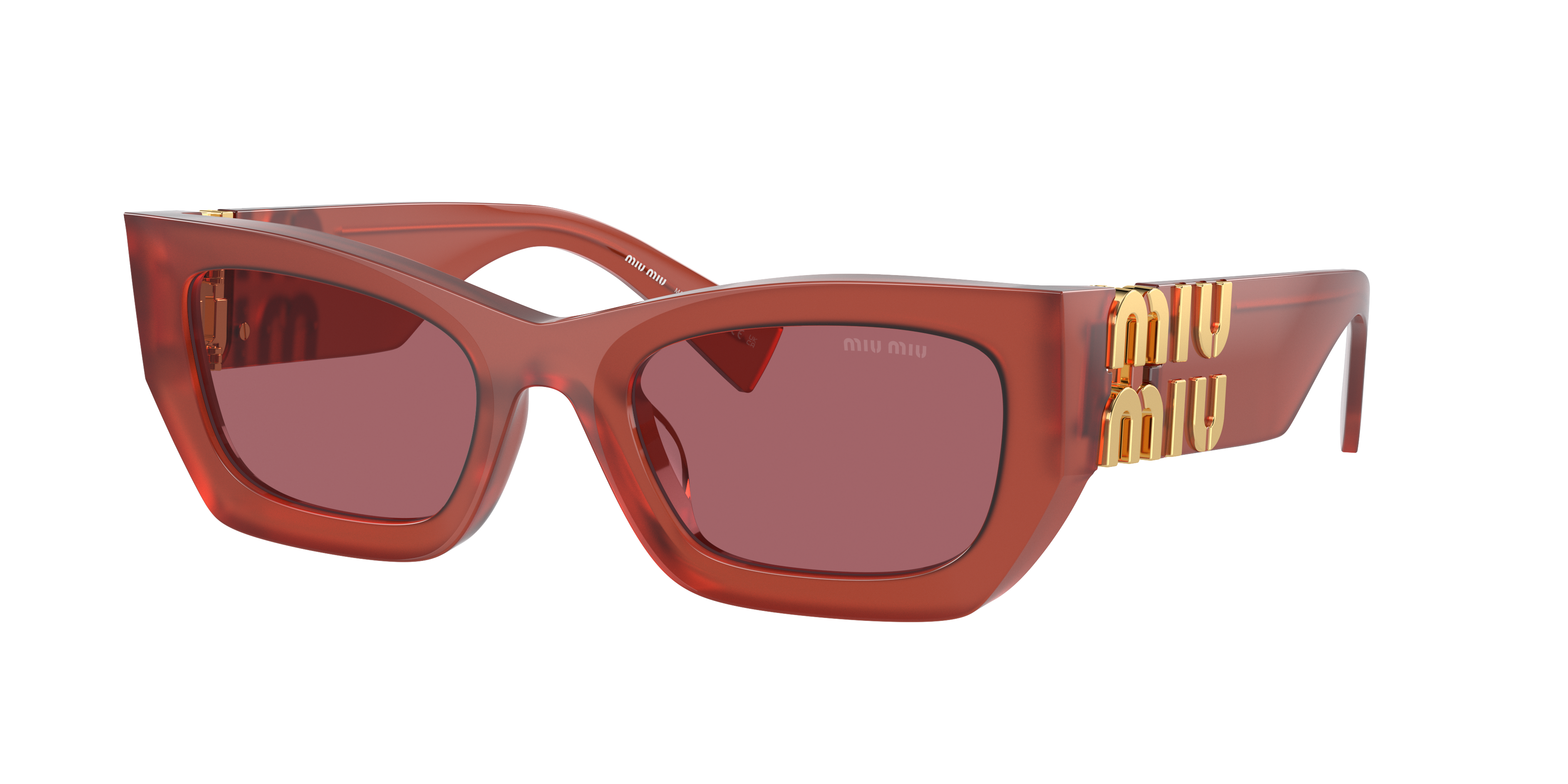 Miu Miu MU 09WS XL (53 - 22) with Violet lenses and Red frame