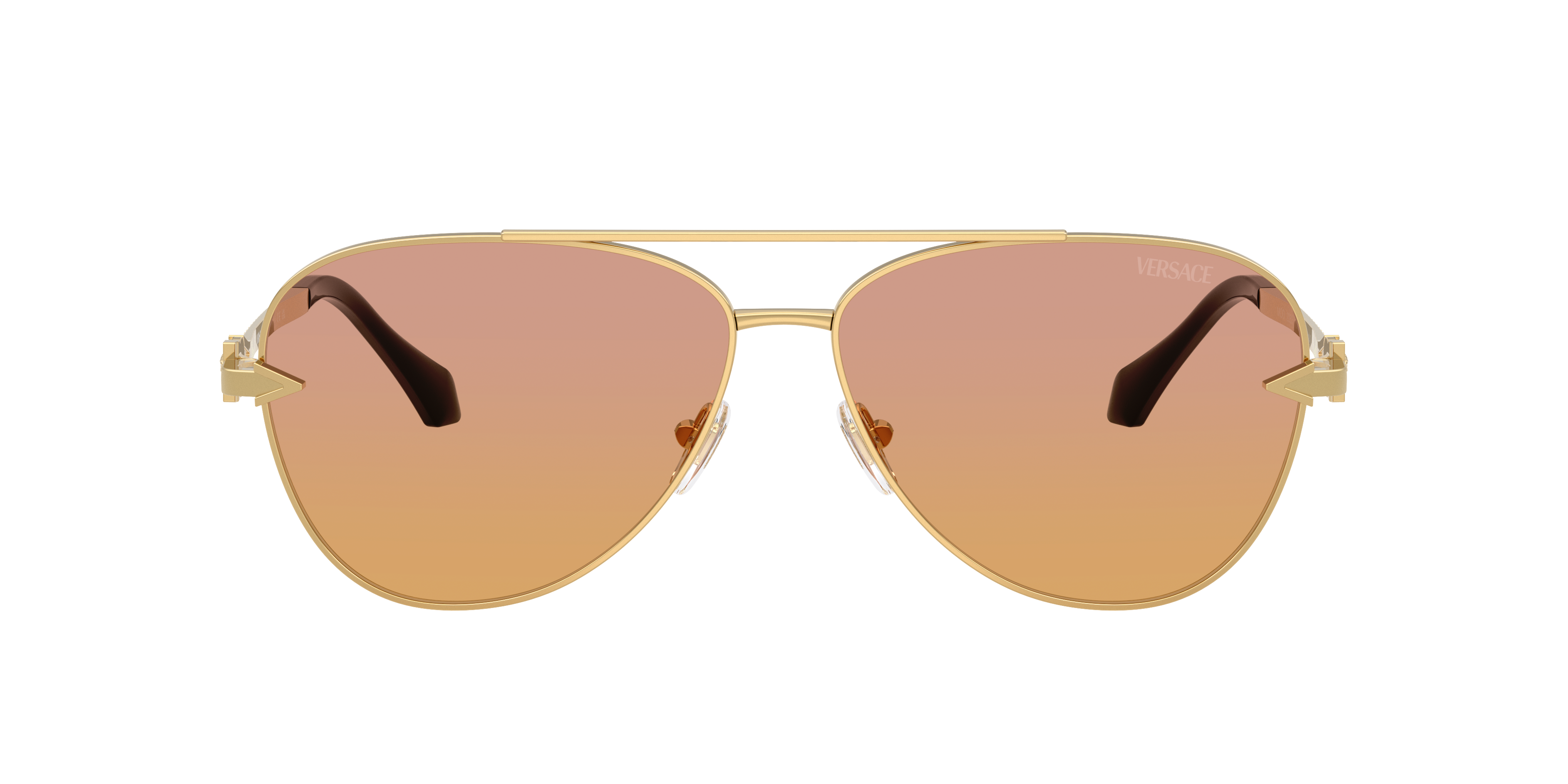 Versace VE2283 XL (61 - 13) with Orange lenses and Gold frame