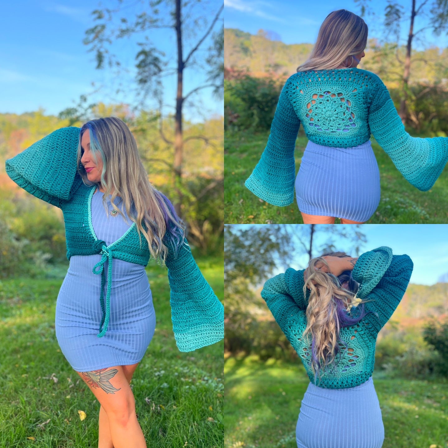 The Dahlia Wrap Top Pattern – AstroKnotty