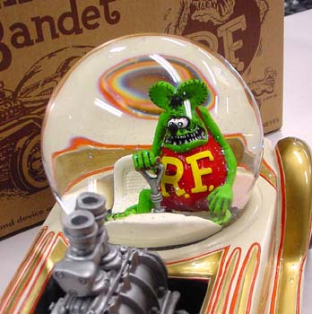 Rat Fink 30cmフィギュアと、うちわとお香 Rat Fink 30cmフィギュアと
