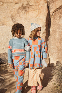 Cotton woven embroidered trousers vintage inspired child. – Apolina