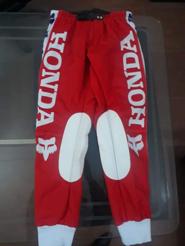 Rick Johnson Vintage Fox Honda Motocross Pants Red – Apace Racing